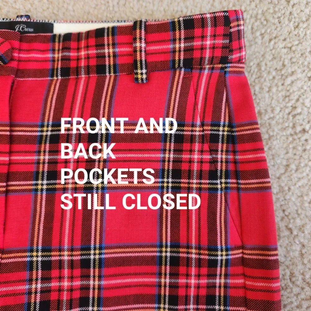 NEW Tartan Plaid Pants-- Cameron cut